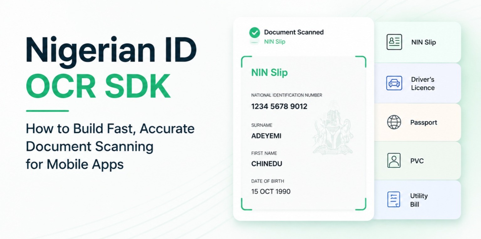 Nigerian ID OCR SDK - How to Build Fast, Accurate Document Scanning for Mobile Apps